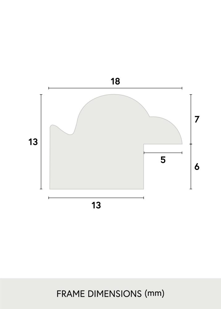 Keret Line Fekete 7x9 cm