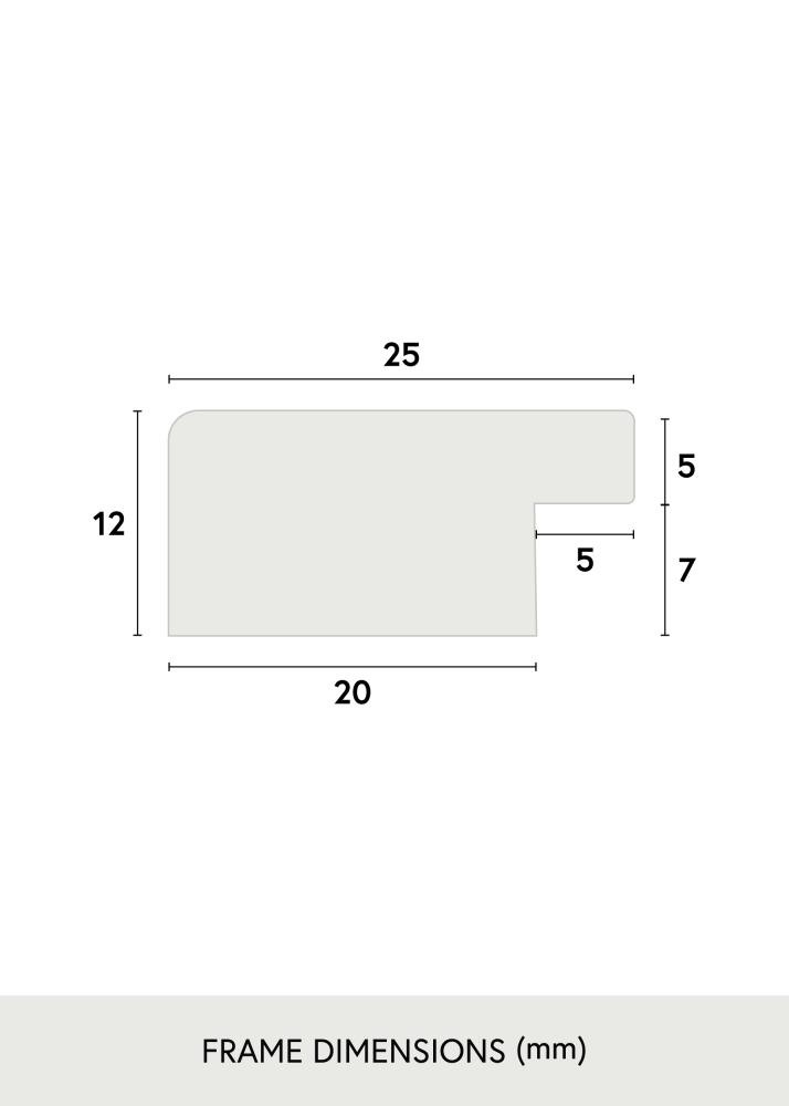 Keret Trendline Akrilüveg Fekete 30x74 cm