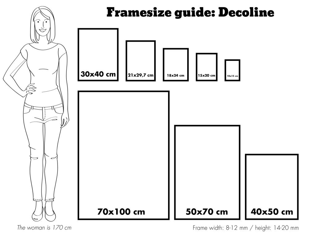 Keret Decoline Fekete 30x91 cm