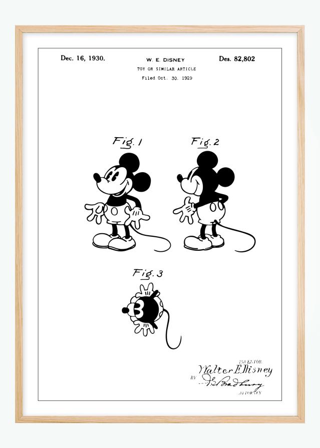 Szabadalmi rajz - Disney - Mickey Mouse Poszter