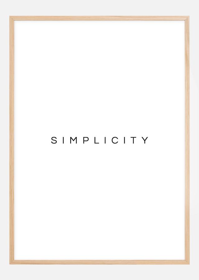 Simplicity Poszter