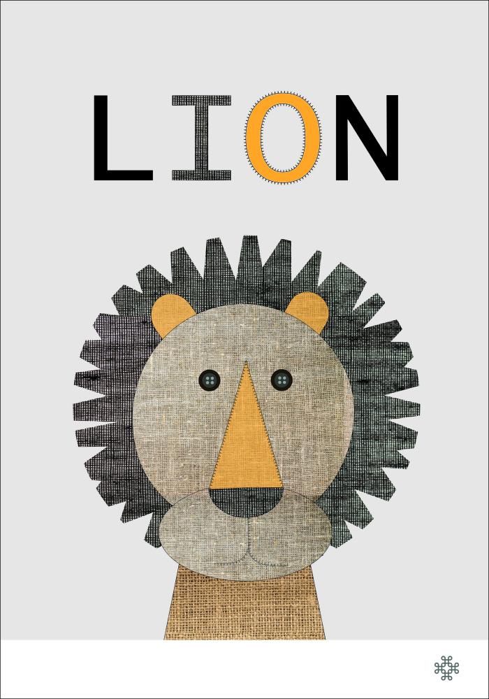 Fabric lion Poszter