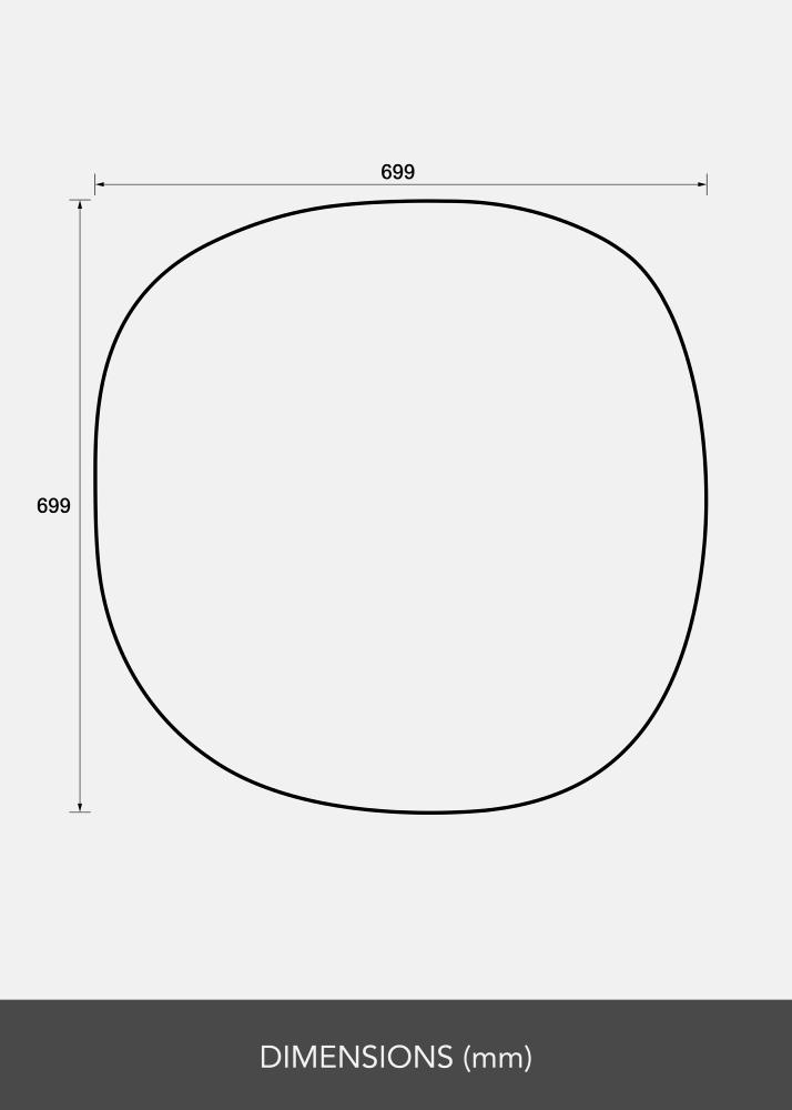 Tükör Roundy I 70x70 cm