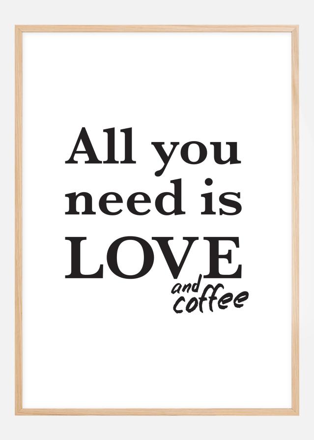 Love and coffee Poszter