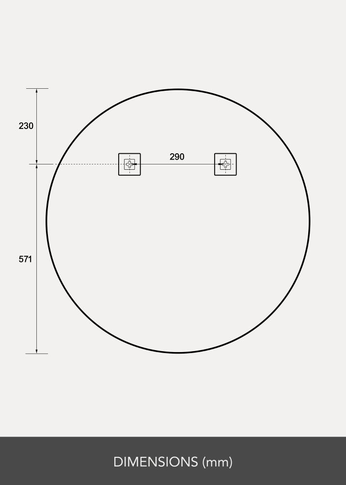 Tükör Ring LED 80 cm Ø