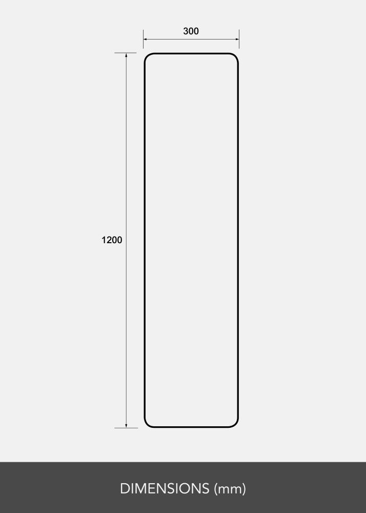 Tükör Rectangle L 30x120 cm