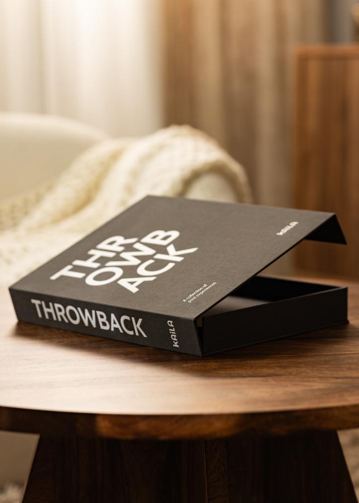 KAILA THROWBACK Black/White- Coffee Table Photo Album (60 Feketék oldal)