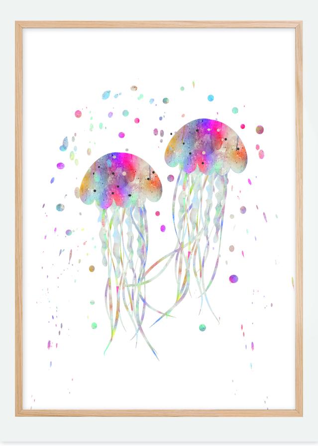 Jellyfishes stingers Poszter