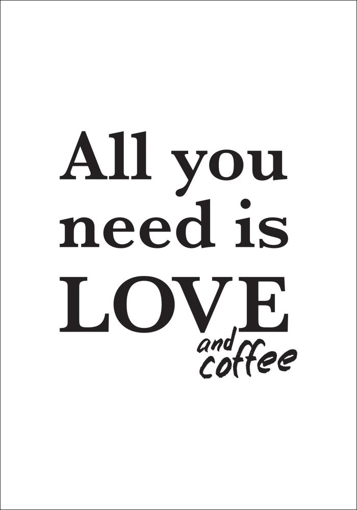 Love and coffee Poszter