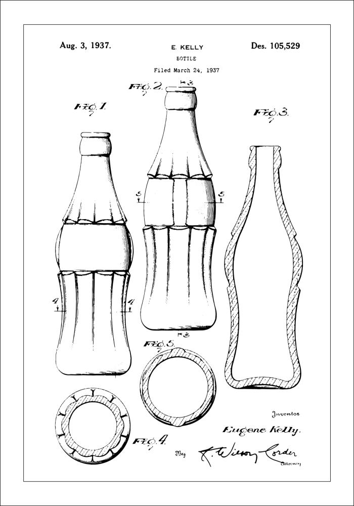 Szabadalmi rajz - Coca Cola Poszter