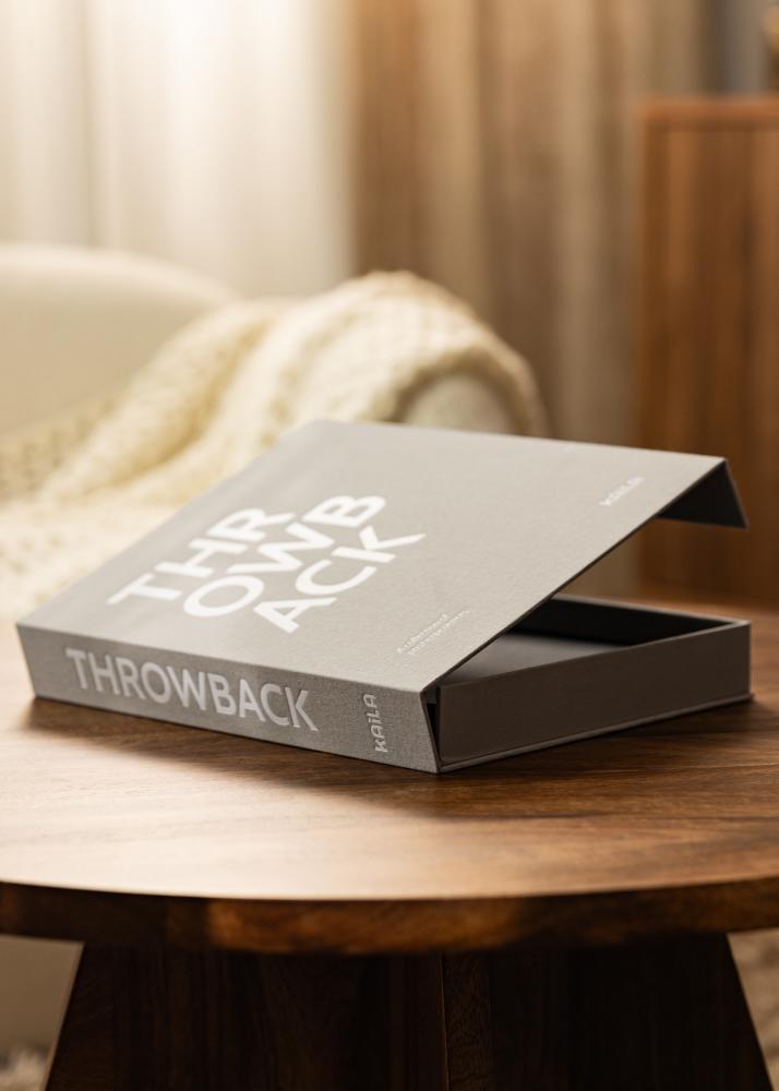 KAILA THROWBACK Grey/White - Coffee Table Photo Album (60 Feketék oldal)