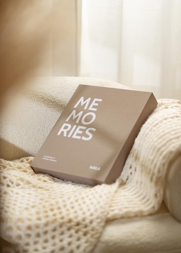 KAILA MEMORIES Grey/White - Coffee Table Photo Album (60 Feketék Oldalak)