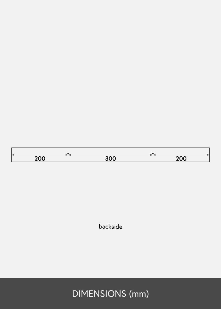 Kép polc Fekete 70 cm