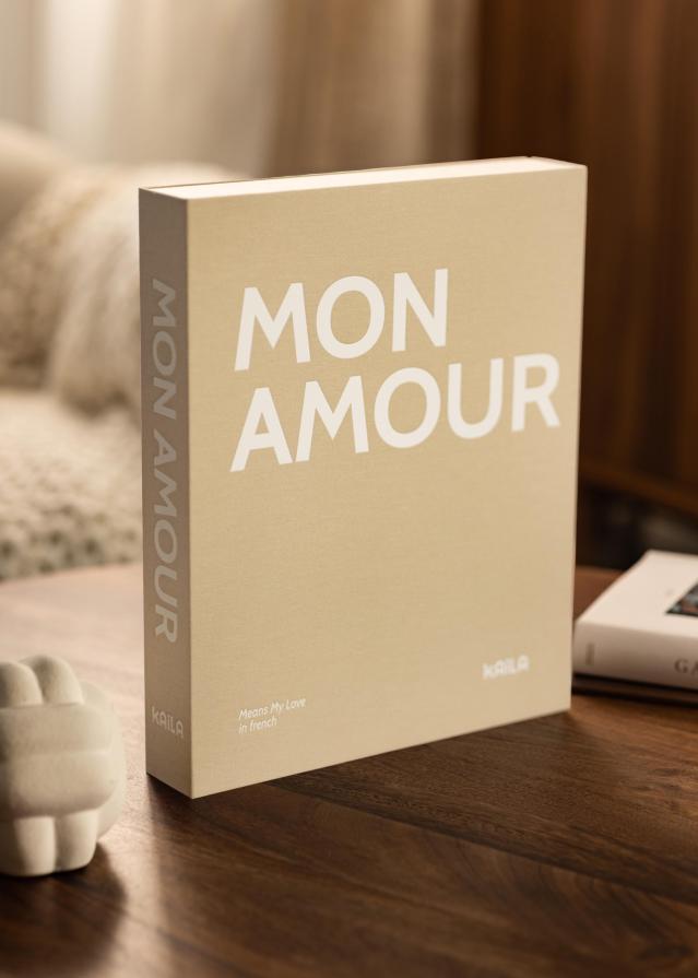 KAILA MON AMOUR - Coffee Table Photo Album (60 Feketék Oldalak / 30 lap)