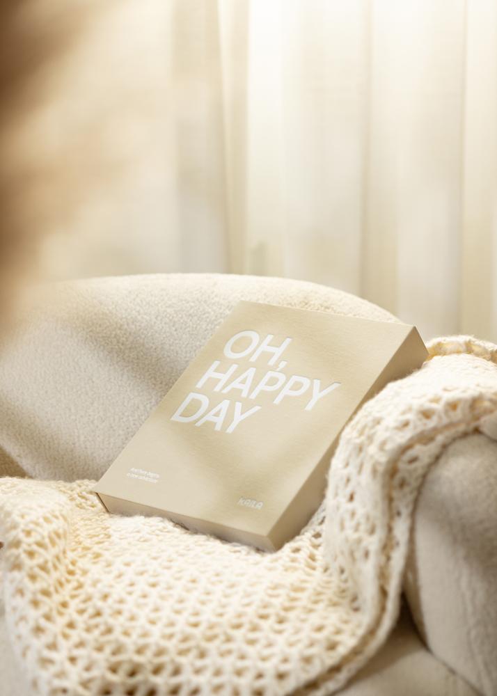 KAILA OH HAPPY DAY Grey - Coffee Table Photo Album (60 Feketék oldal)