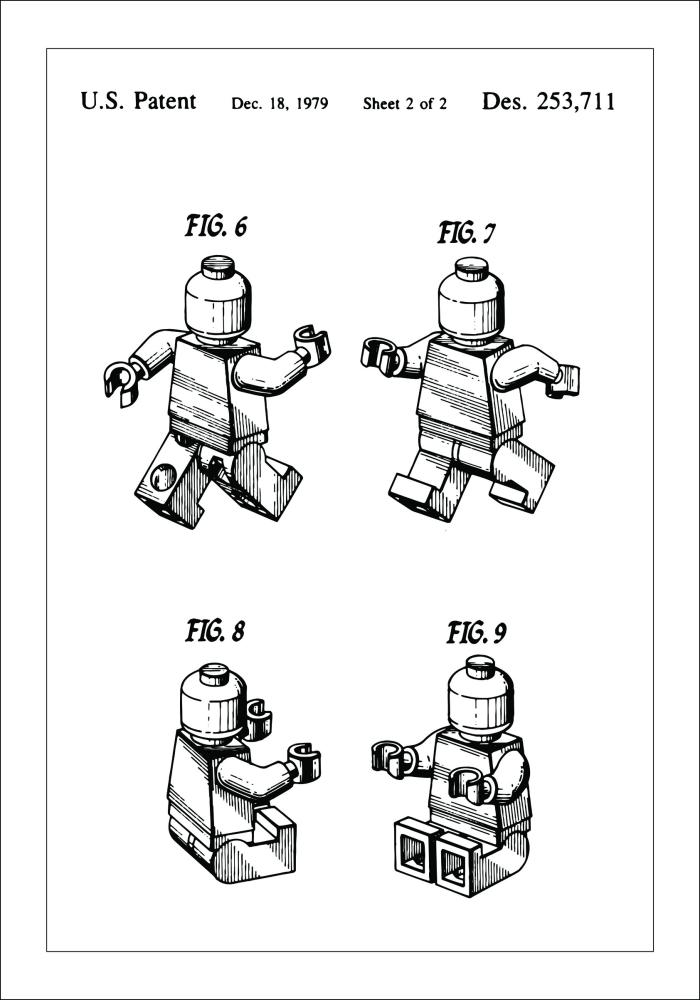 Szabadalmi rajz - Lego II Poszter