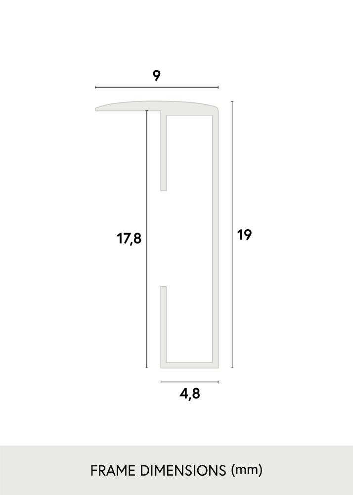 Keret Alumínium Akrilüveg Fekete 70x100 cm