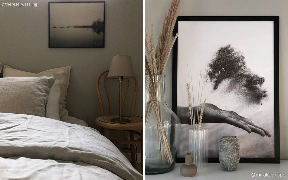 Fekete keretek – természetközeli poszterek