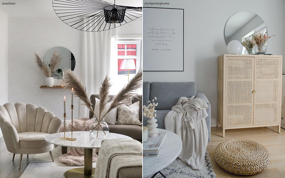 Nappali berendezés - természetközeli és harmonikus