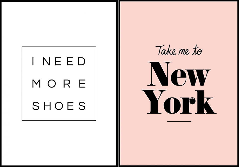 Posters med citat - textposters