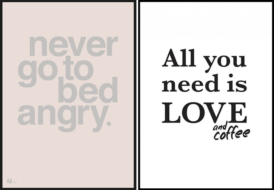 Posters med roliga citat - textposters