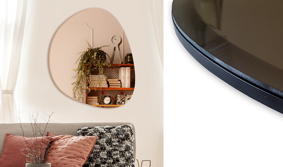 Rózsaarany tükör – egyedi tükör