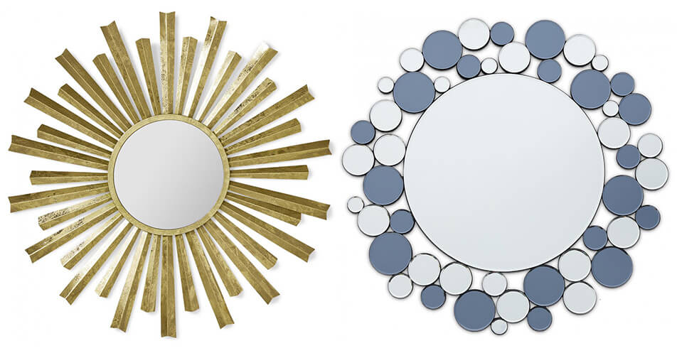 Egyedi tükrök - kerek tükrök - nap tükör