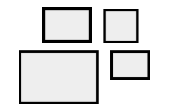 Képgaléria fal 4 képpel