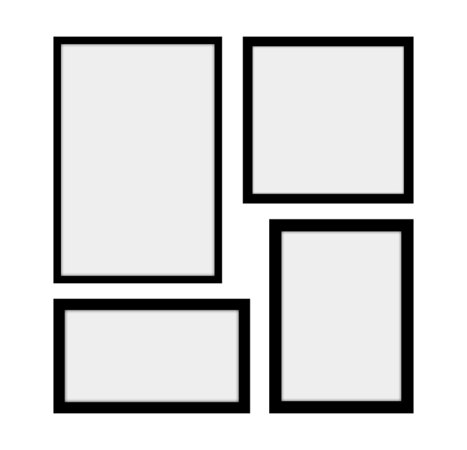 Egységes képgaléria fal 4 képpel